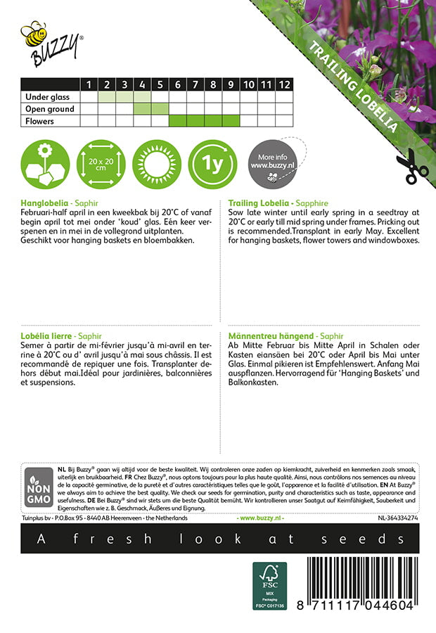 Trailing Lobelia - Sapphire - 0,25 g