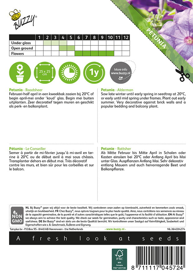 Petúnia - Raadsheer - 0,2g