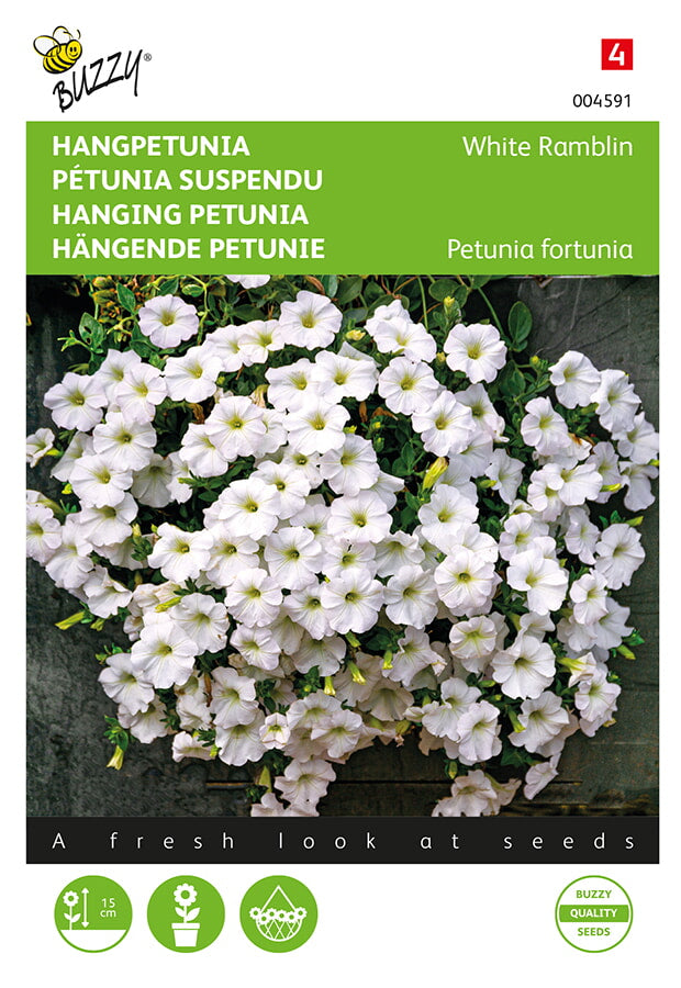 Csüngő Petúnia - White Ramblin - 25 Szem