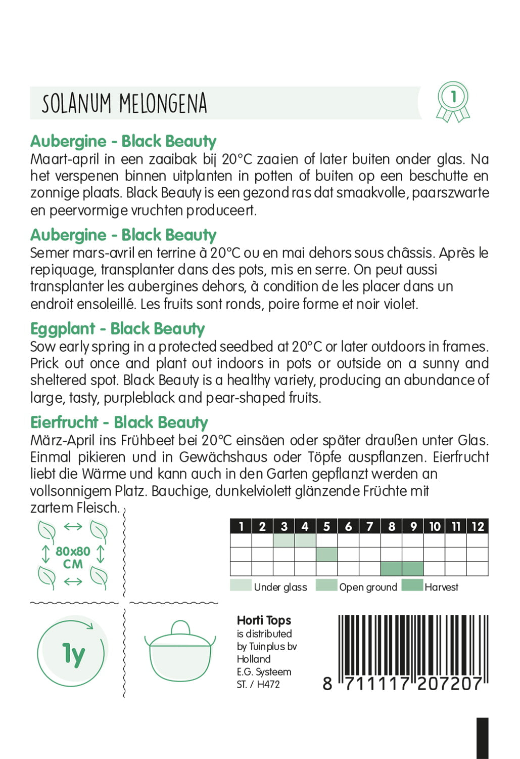 Padlizsán – Black Beauty – 1 g