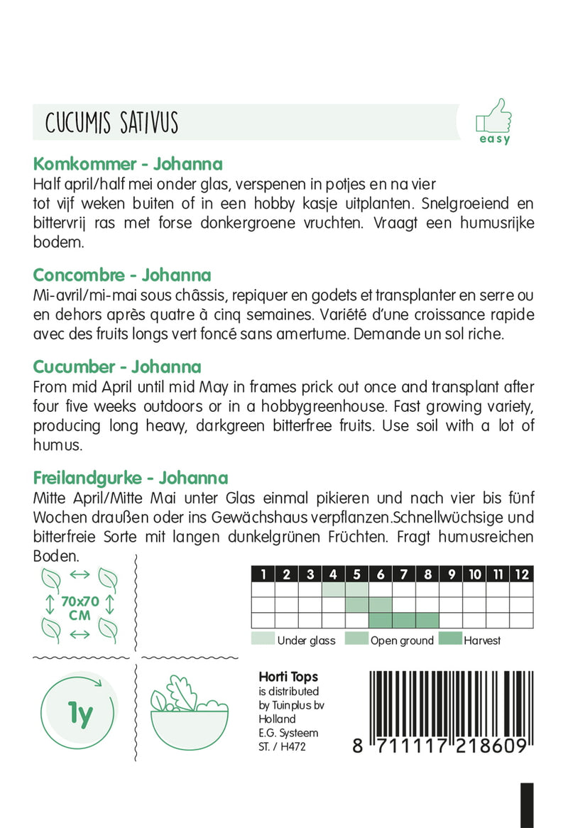 Uborka - Johanna - 1 g