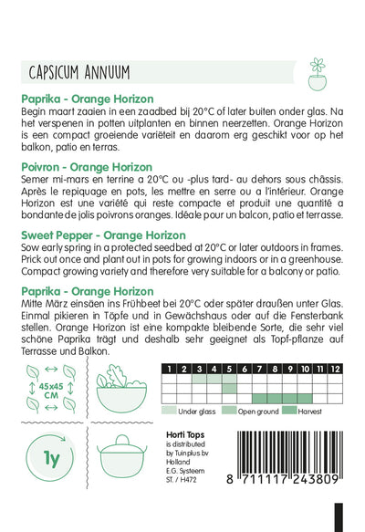 Édes Paprika - Orange Horizon - 10 Szem