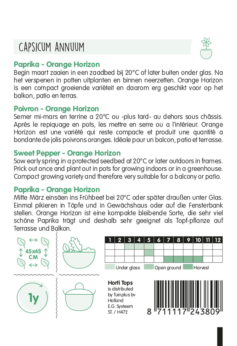 Édes Paprika - Orange Horizon - 10 Szem