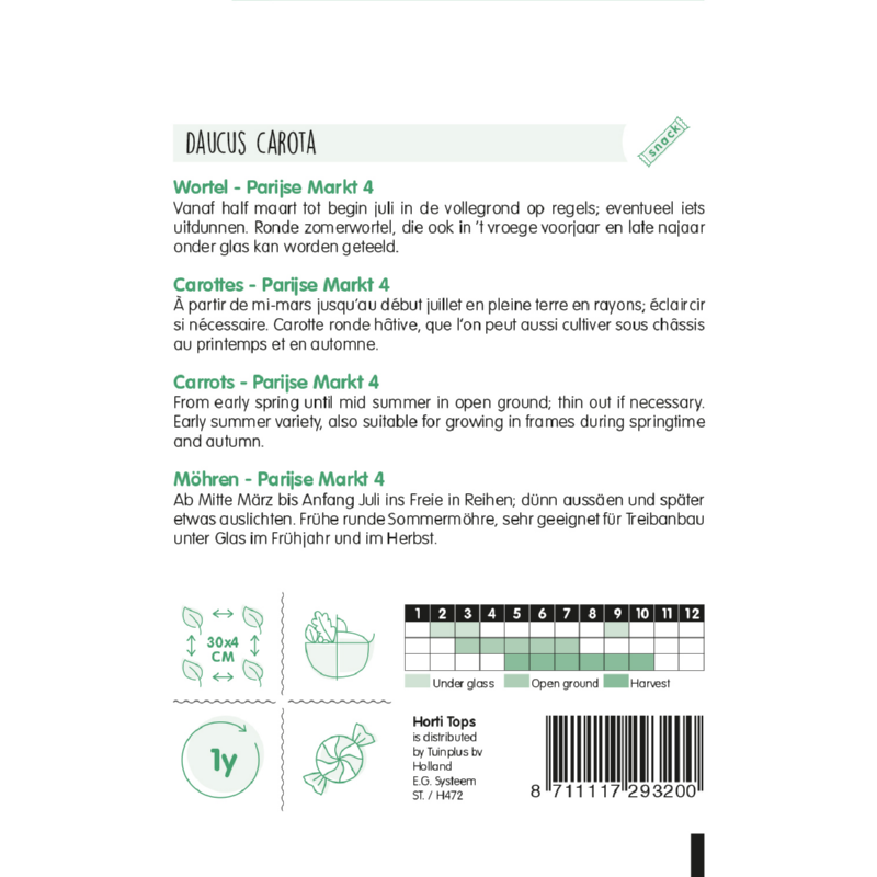 Sárgarépa - Parijse Markt - 5 g