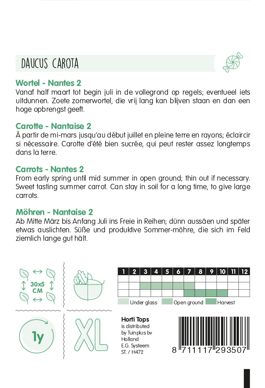 Sárgarépa - Nantes 2 - 6 g