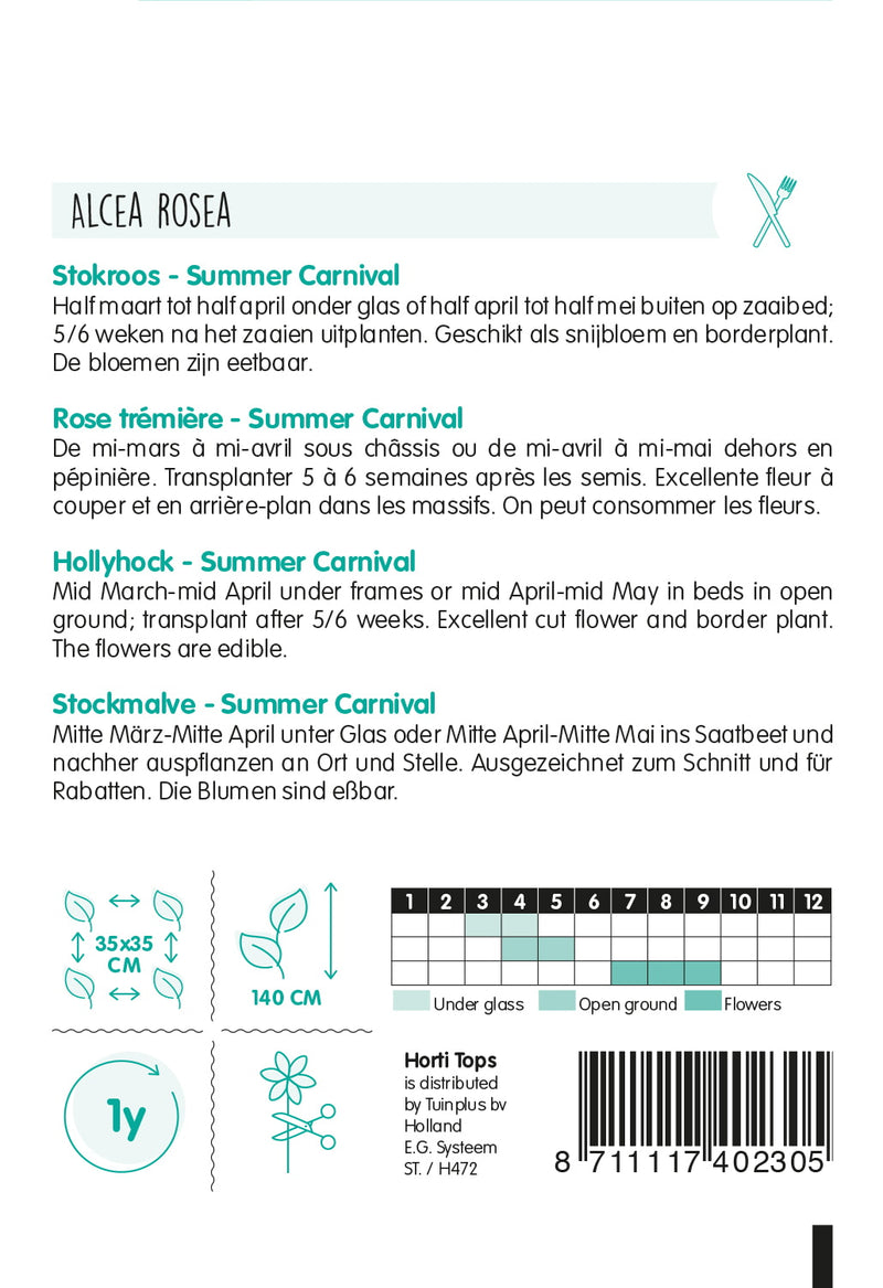 Hollyhock - Summer Carnival - 0,5g