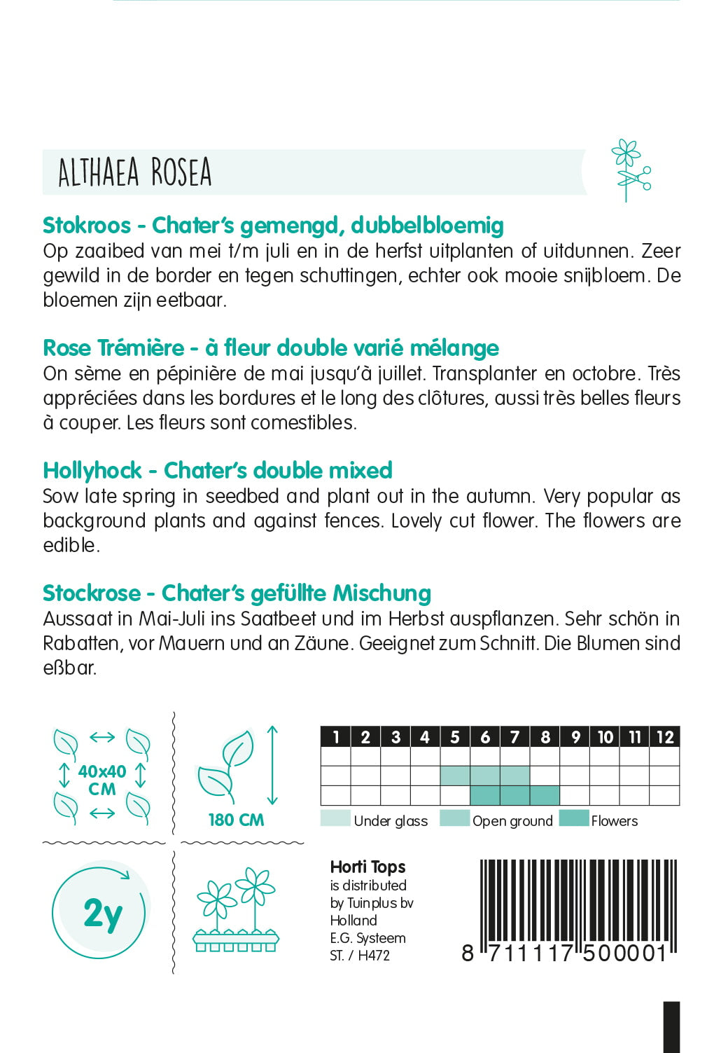 Mályvarózsa - Chater's - 0,5g