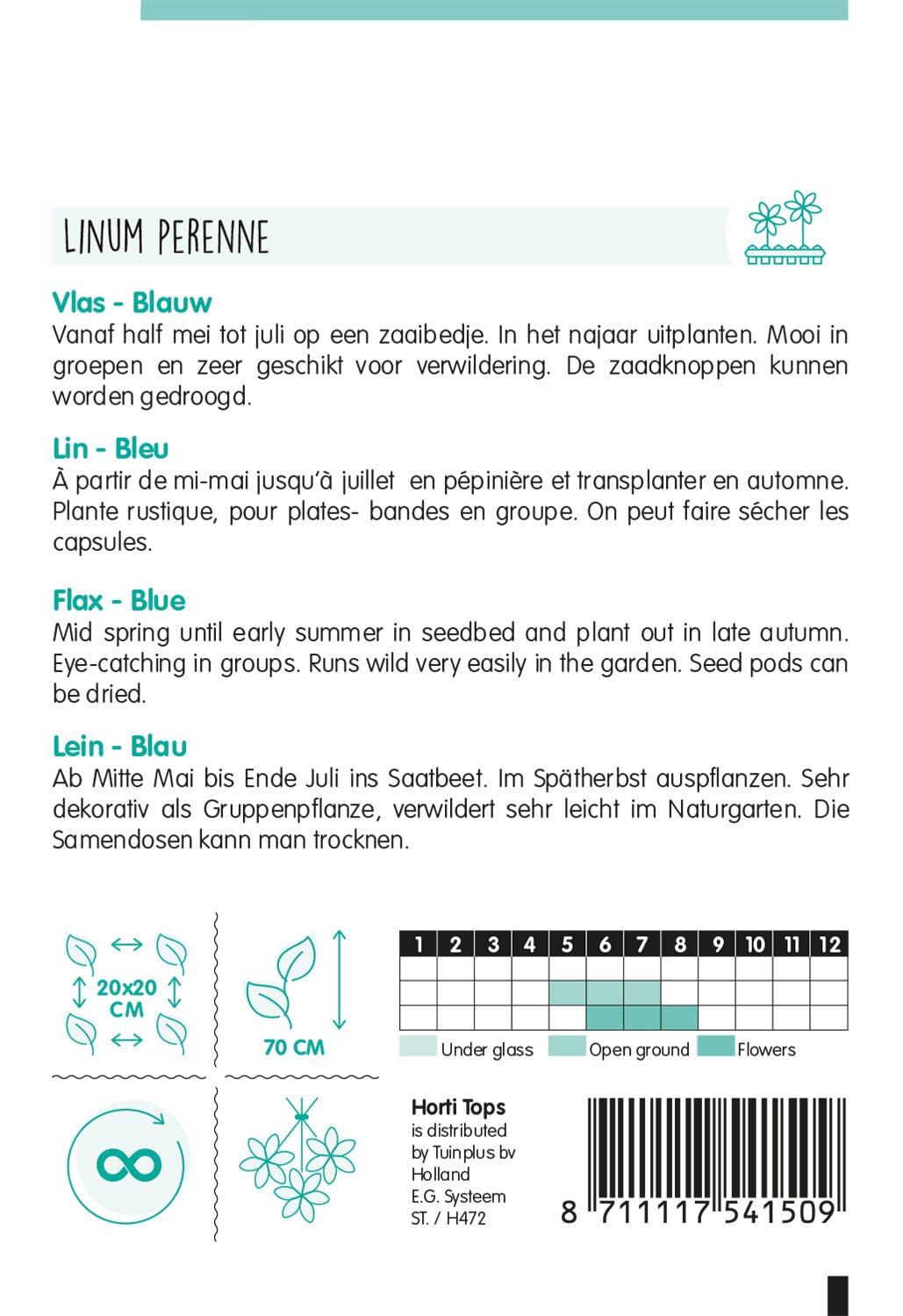 Kék len – Linum – 1 g