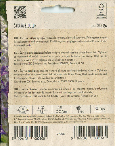 Lisztes Zsálya - Strata Bicolor - 20 Szem