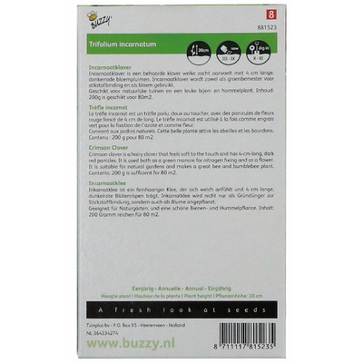 Green Manure - Crimson Clover - 200 g - 80 m2