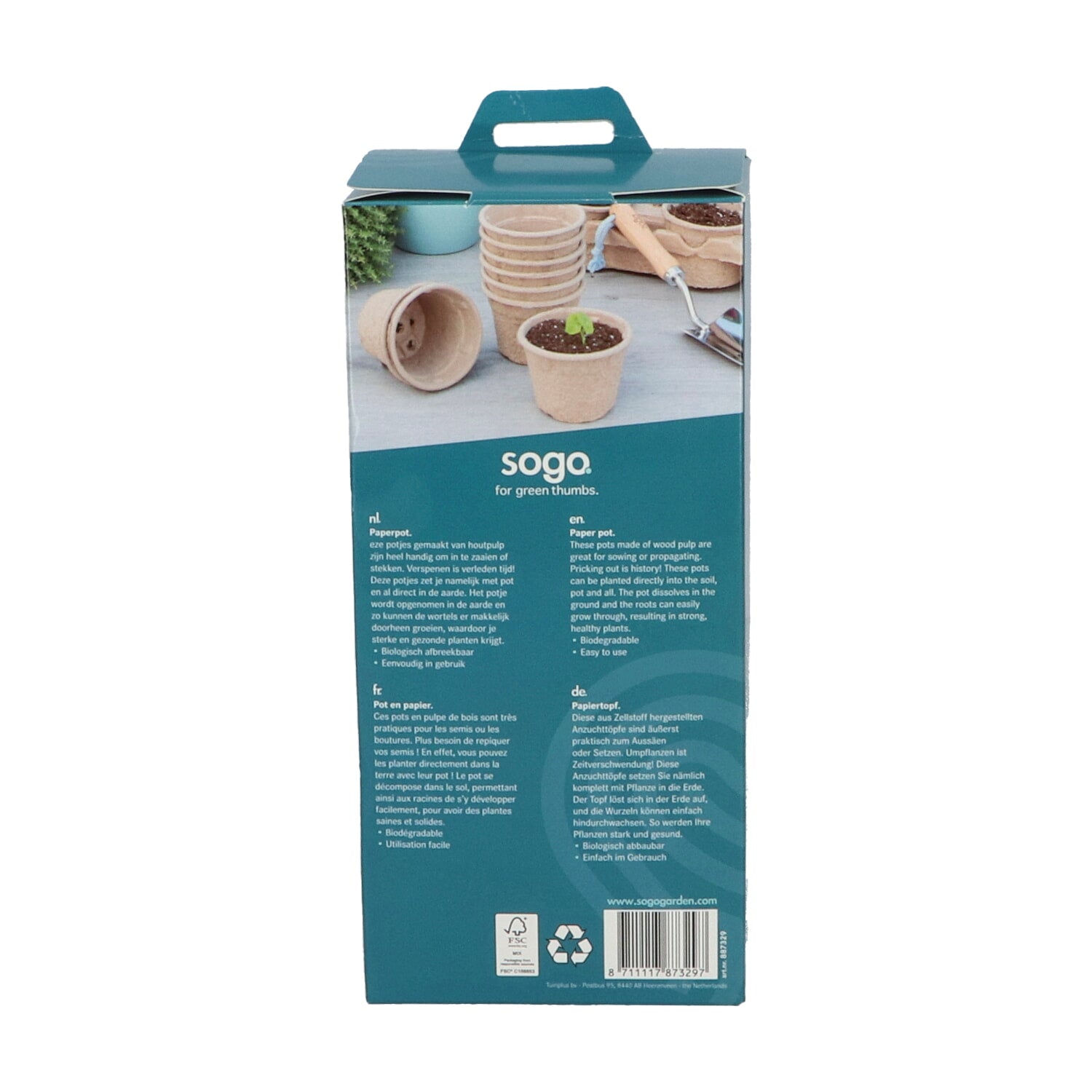 Paper Pots - 9 cm - 12 pcs