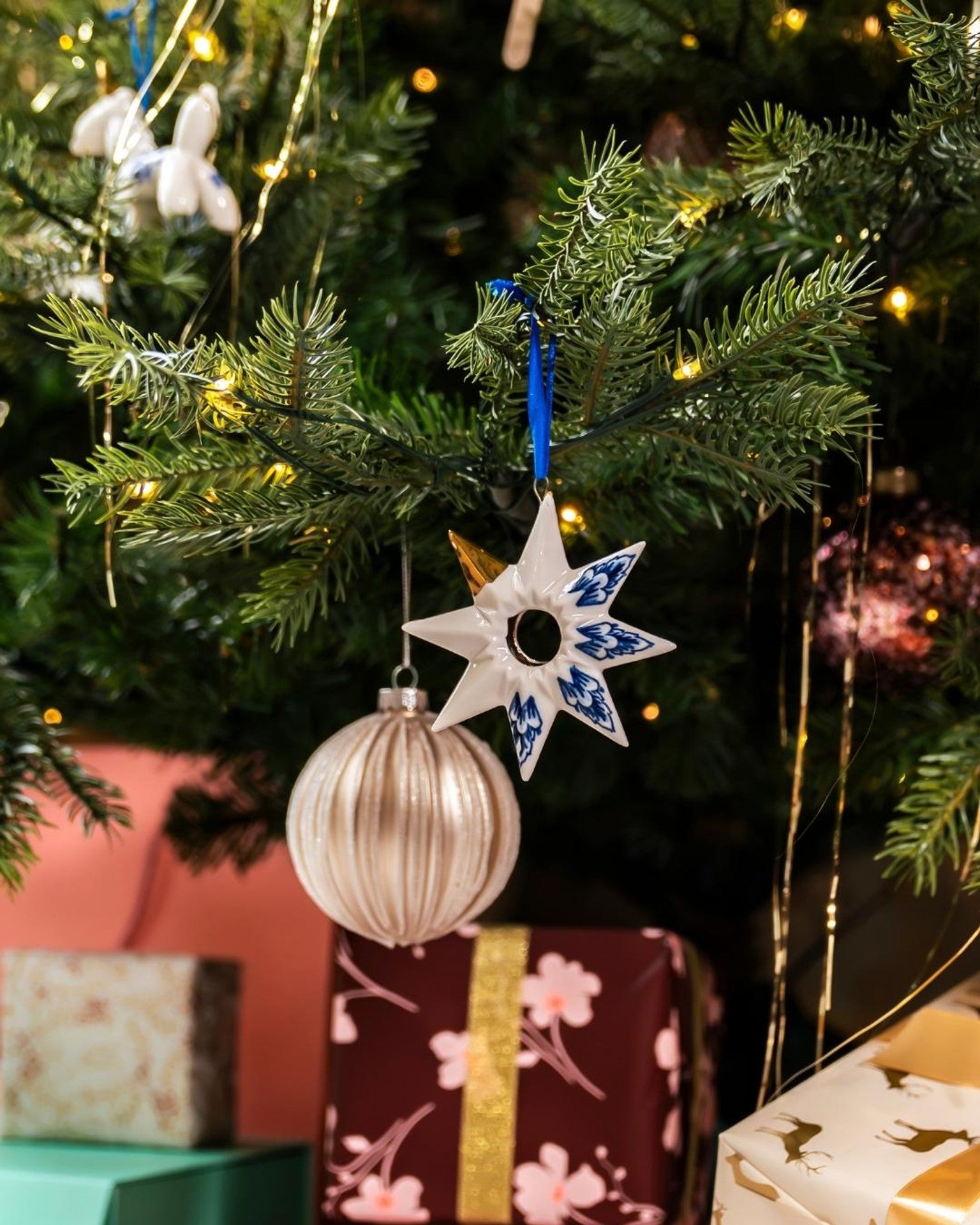 Christmas ornament star 1 - 8,5 cm-2