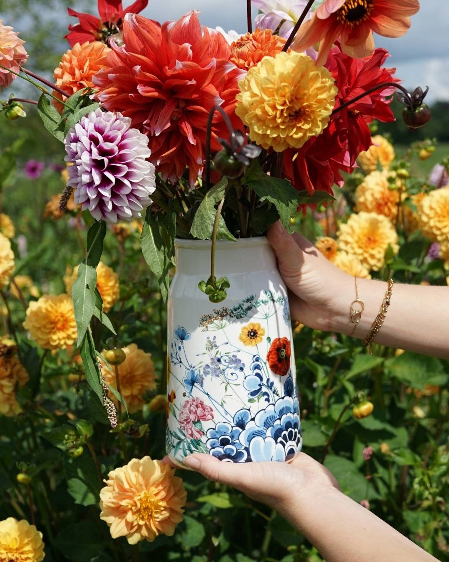 Tejeskanna váza – Flower Oasis – 20,5 cm