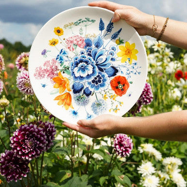 Wall plate - Wildbloemen - 31 cm