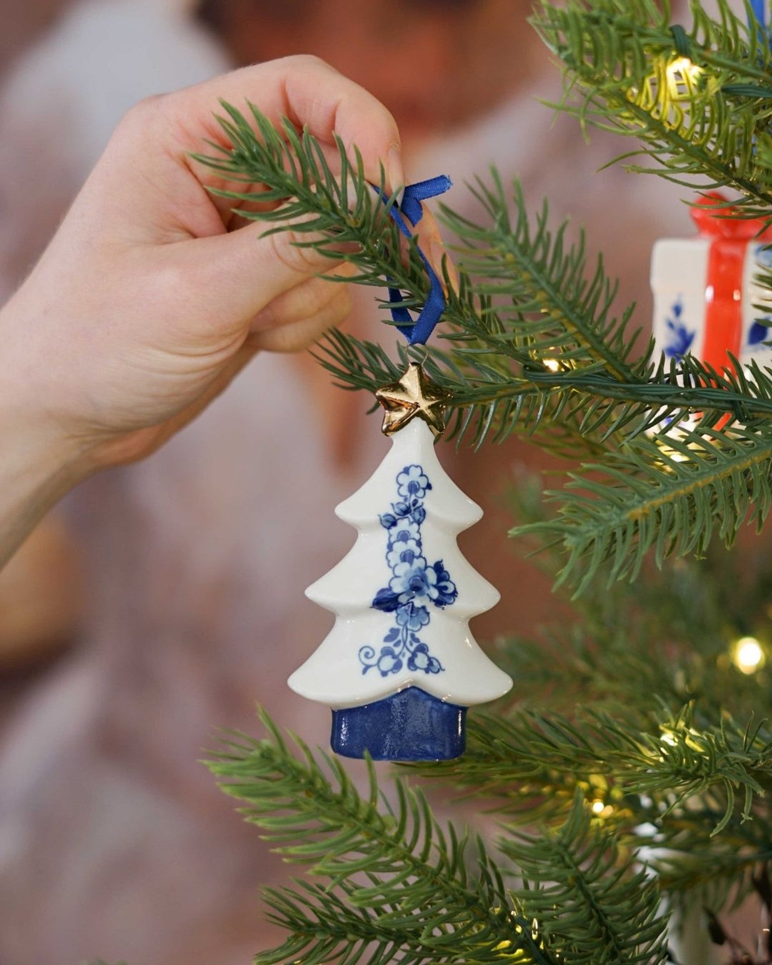 Karácsonyfa alakú karácsonyi dísz – 9,5 cm