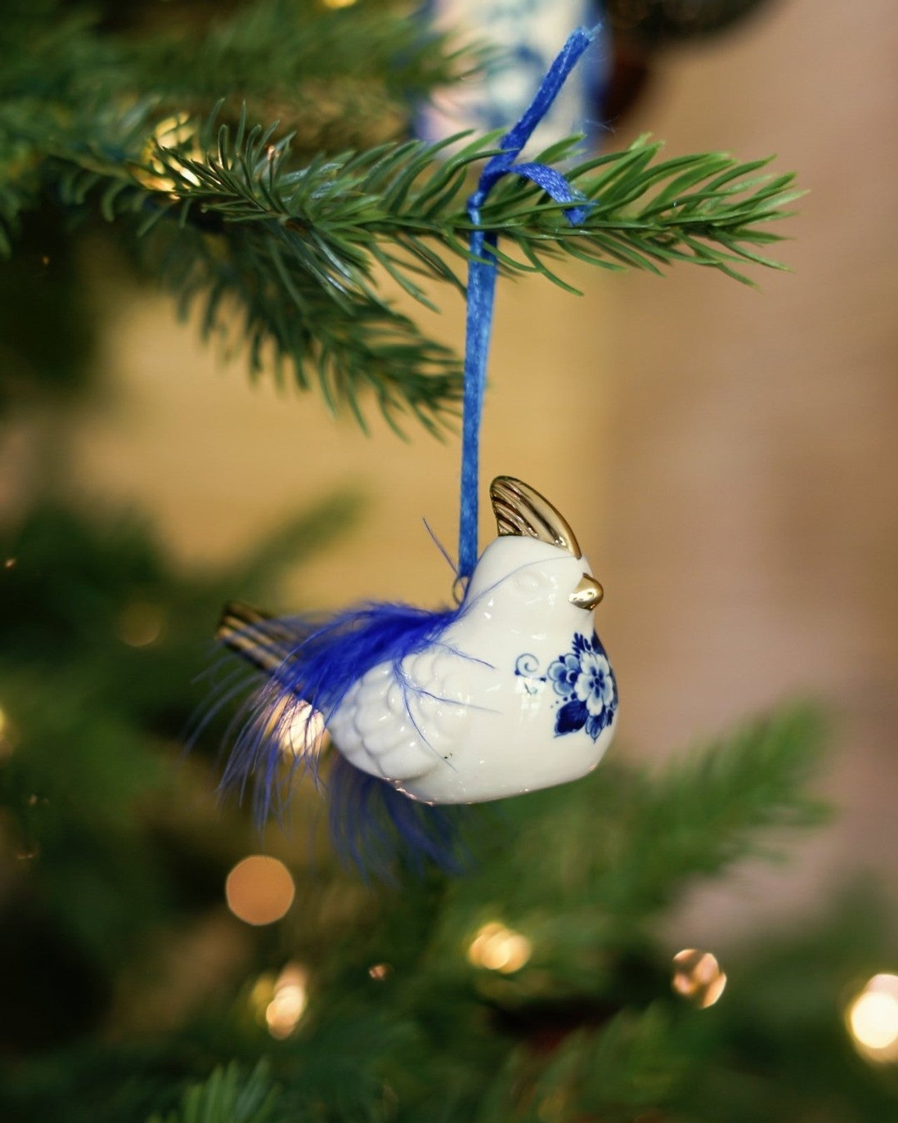 Christmas Ornament - Rooster with Feather