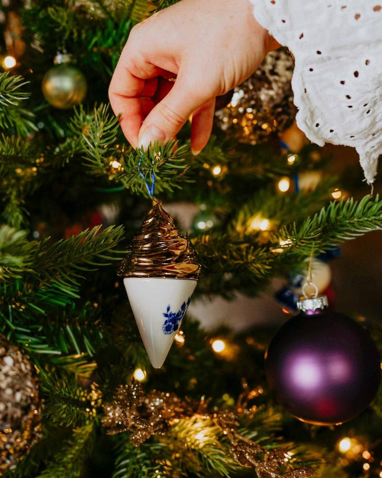 Christmas Ornament – Ice Cream Cone – 10,5 cm