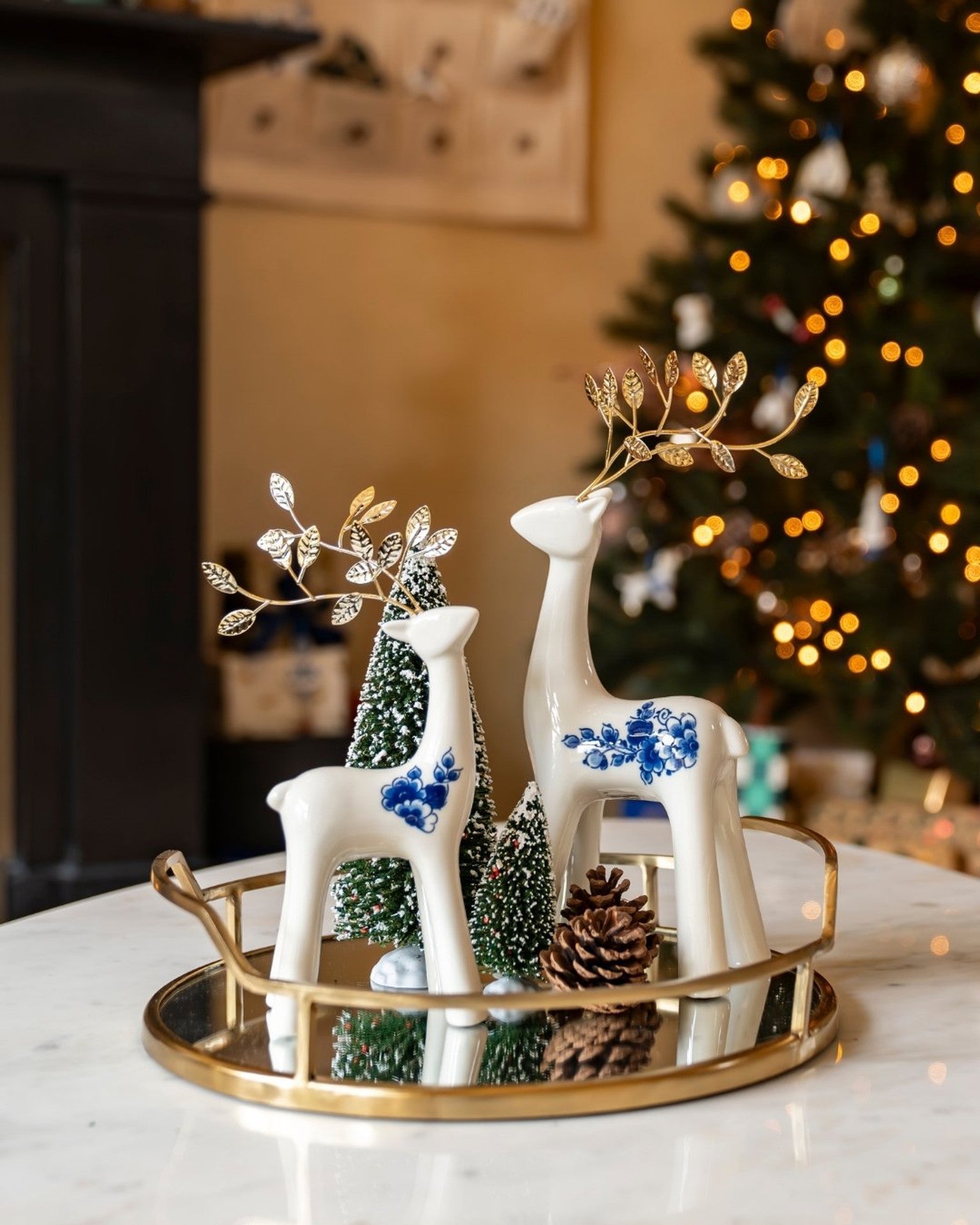 Rénszarvas – nagy – Arany – 31 cm