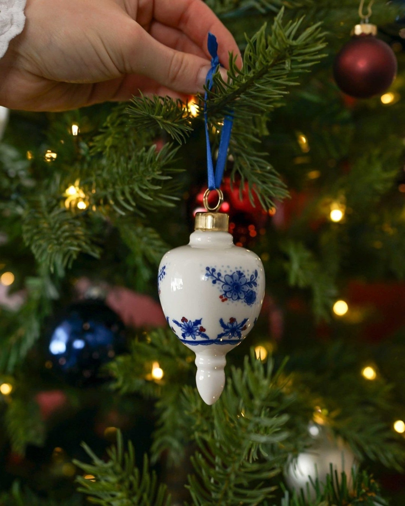 Christmas Ornament Droplet - Vintage - 8 cm