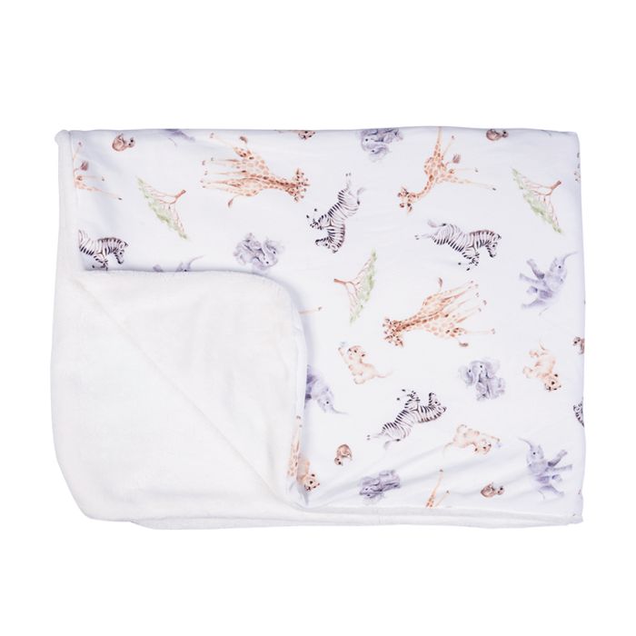Little Savannah - African Animal Baby Blanket-1