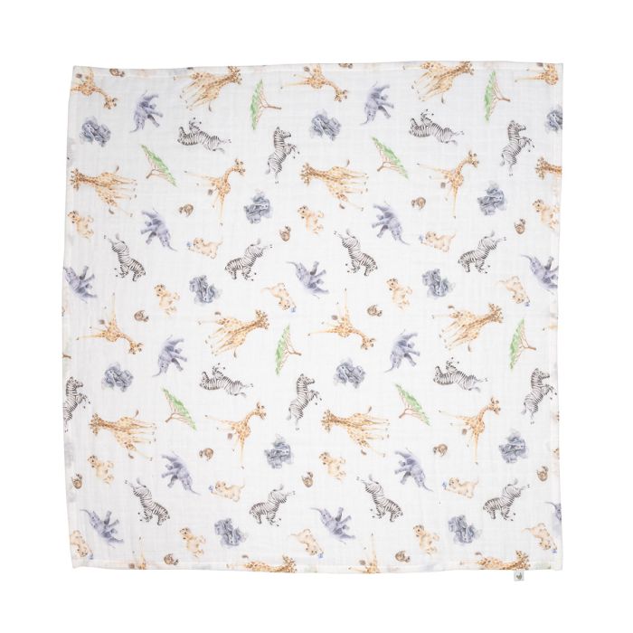 Little Savannah - African Animal Muslin Gift Set-6