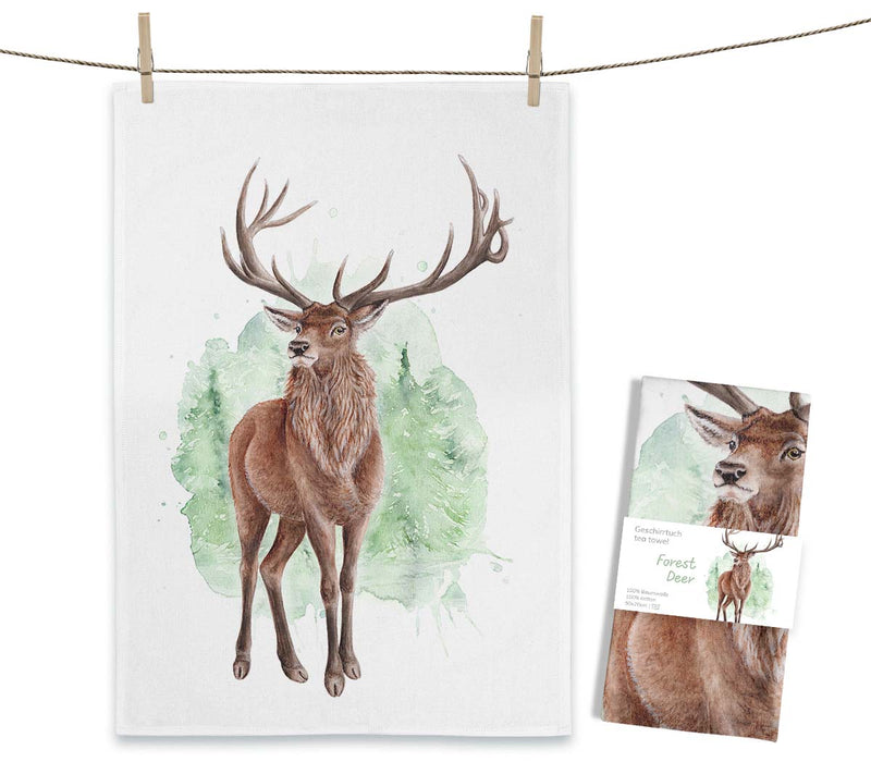 Tea Towel - Forest Deer