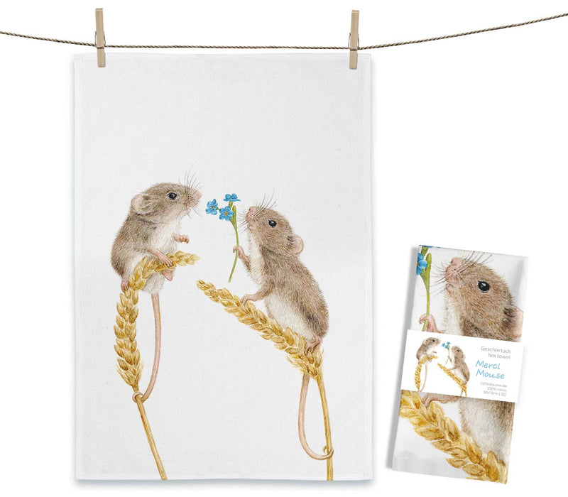 Tea Towel - Merci Mouse
