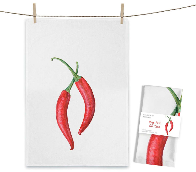 Tea Towel - Red Hot Chilies