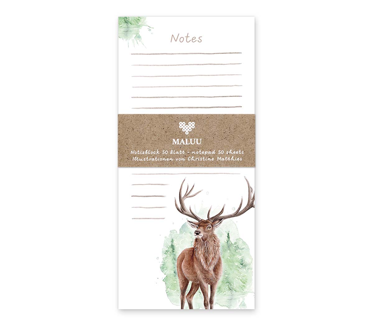 Notepad - Forest Deer