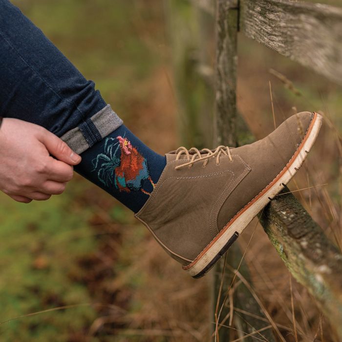 Men's Socks - Cockerel - Colours of the Rainbow-2