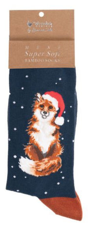Men's Socks - Fox - Festive Fox-1