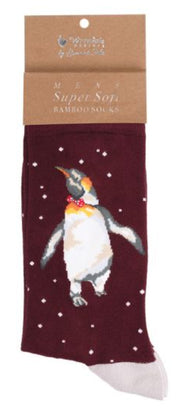 Men's Socks - Penguin - Christmas King-1