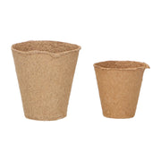 Round Organic Pots - 8 cm - 10 pcs-1