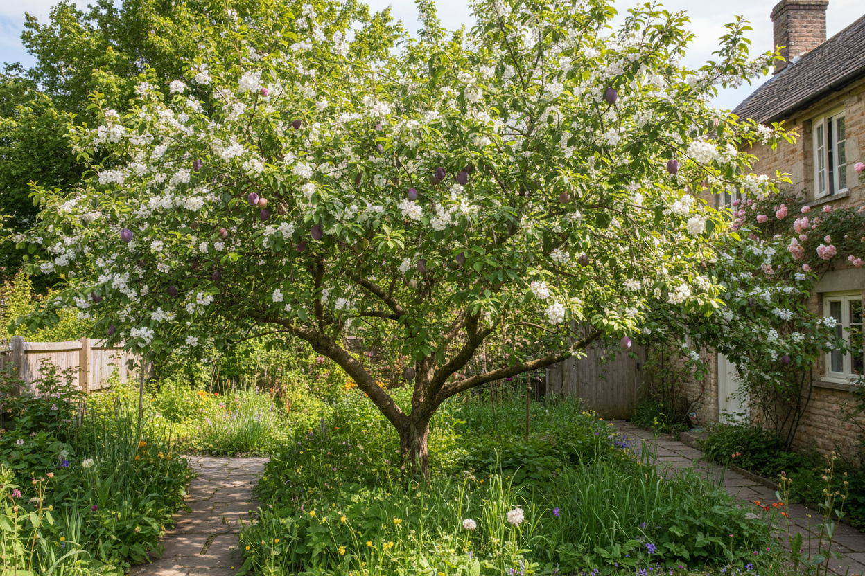 Semi Dwarf Plum Tree – ‘Victoria’-1