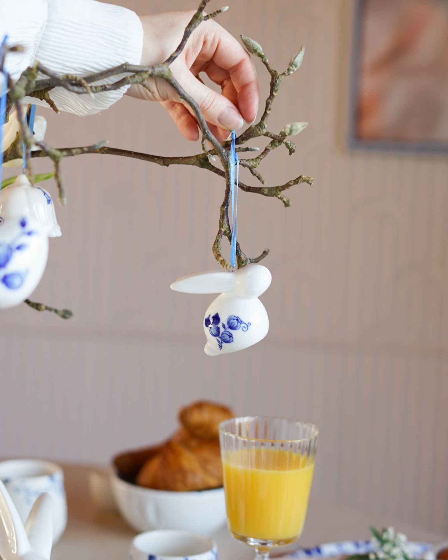 Easter Rabbit Pendant - 6 cm - Set of 3