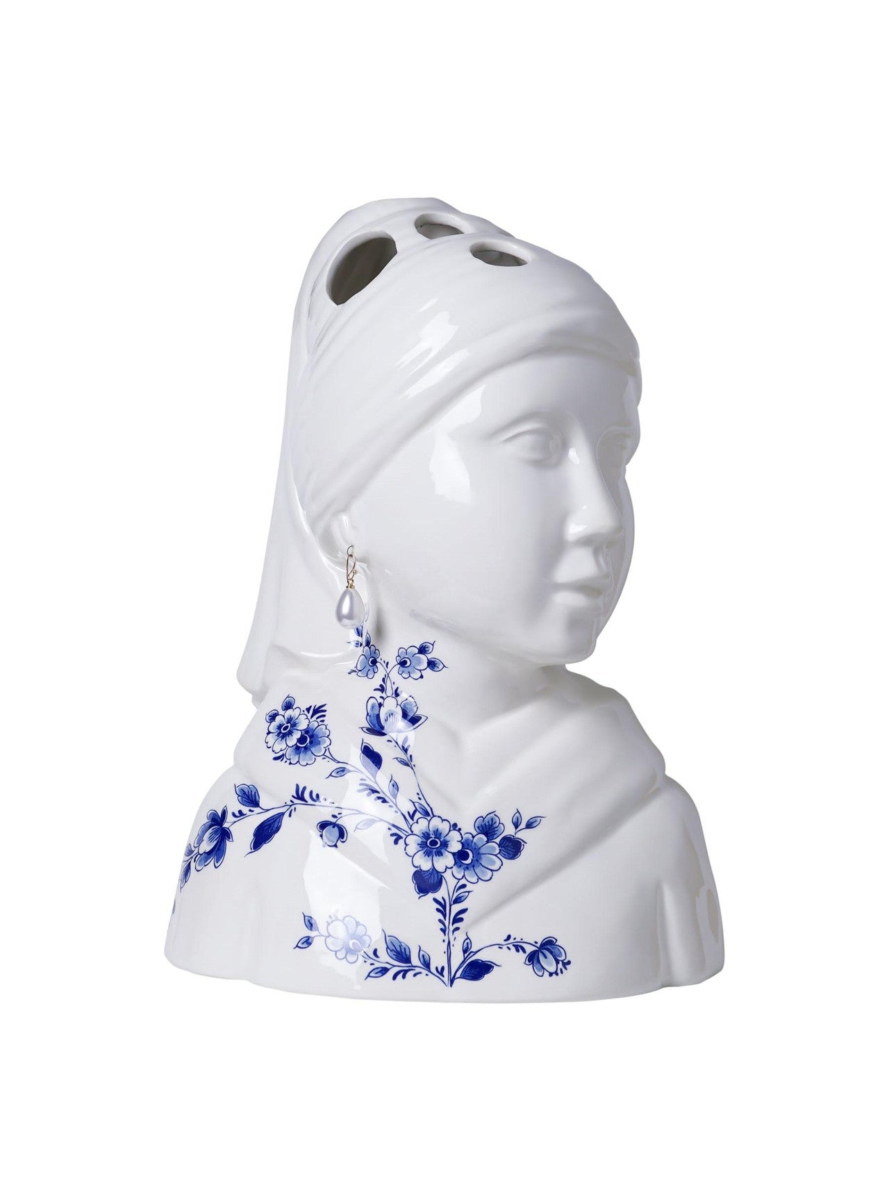 Büszt Váza – Leány Gyöngy Fülbevalóval