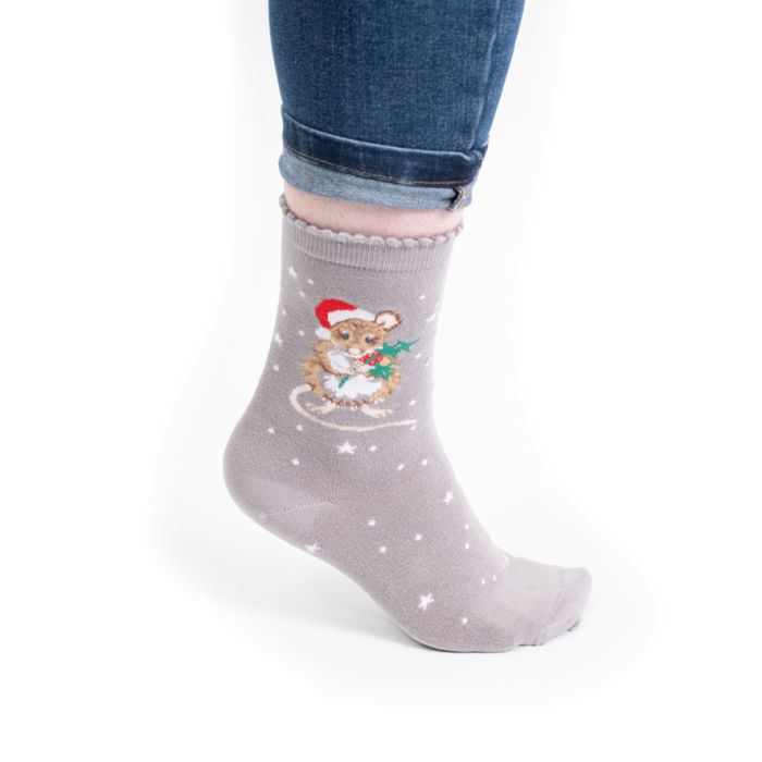 Women's Socks - Mouse - Christmouse-2