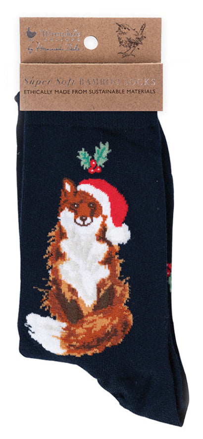 Women's Socks - Festive Fox
