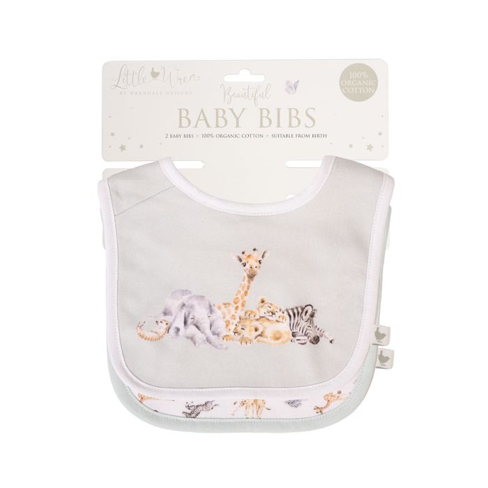Little Savannah - African Animal Bib Gift Set