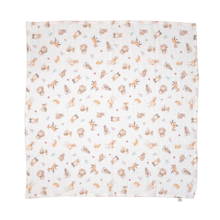 Little Forest – Erdei állatos muszlin ajándékszett