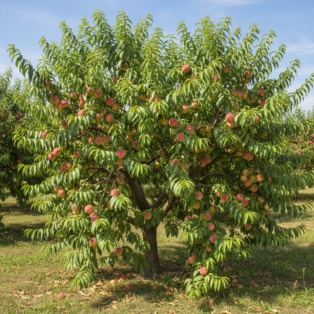 Féltörpe Őszibarackfa - ‘Madame Gaujard’