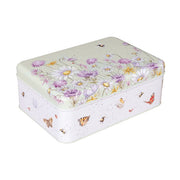 Seed Storage Box - Bee & Butterfly - Rectangular Tin