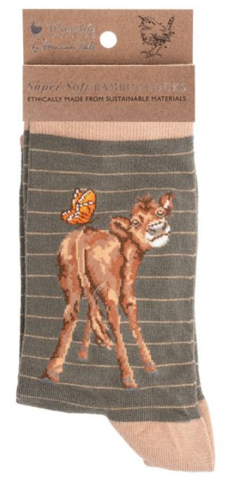 Women's Socks - Cow - Flutterly Fabulous