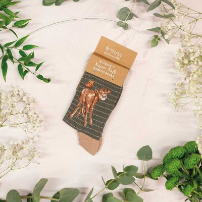 Women's Socks - Cow - Flutterly Fabulous