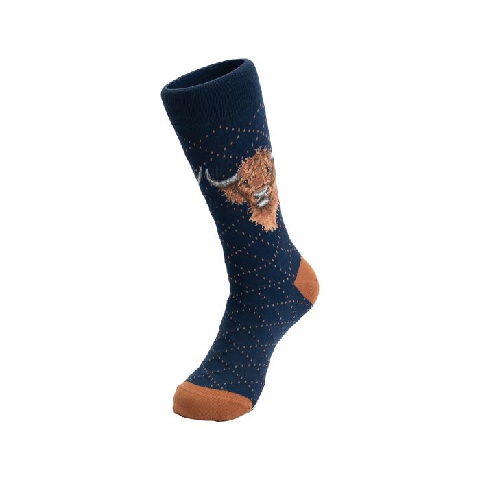 Men's Socks - Highland Cow - Highland Heathers