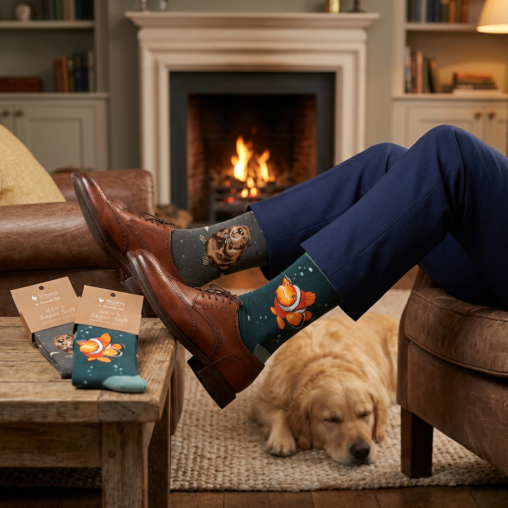 Men's Socks - Fish - Clowning Around