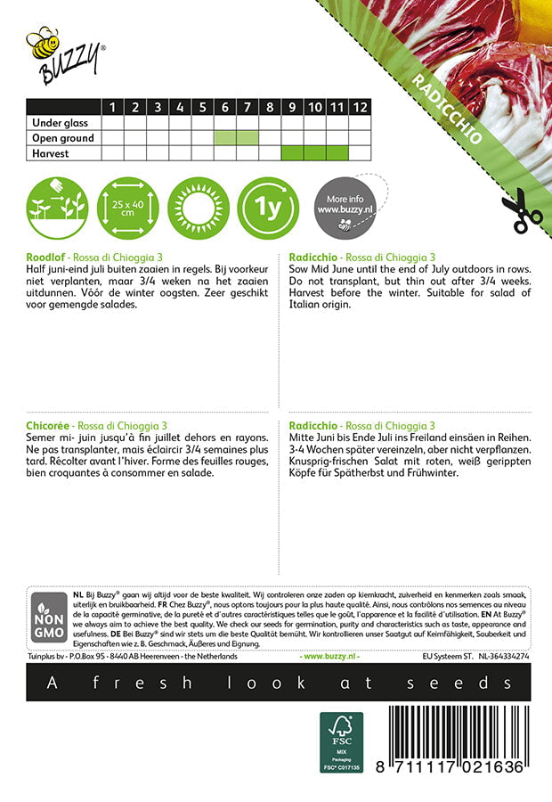 Vörös Cikória - Rossa du Chioggia 3 - 3g