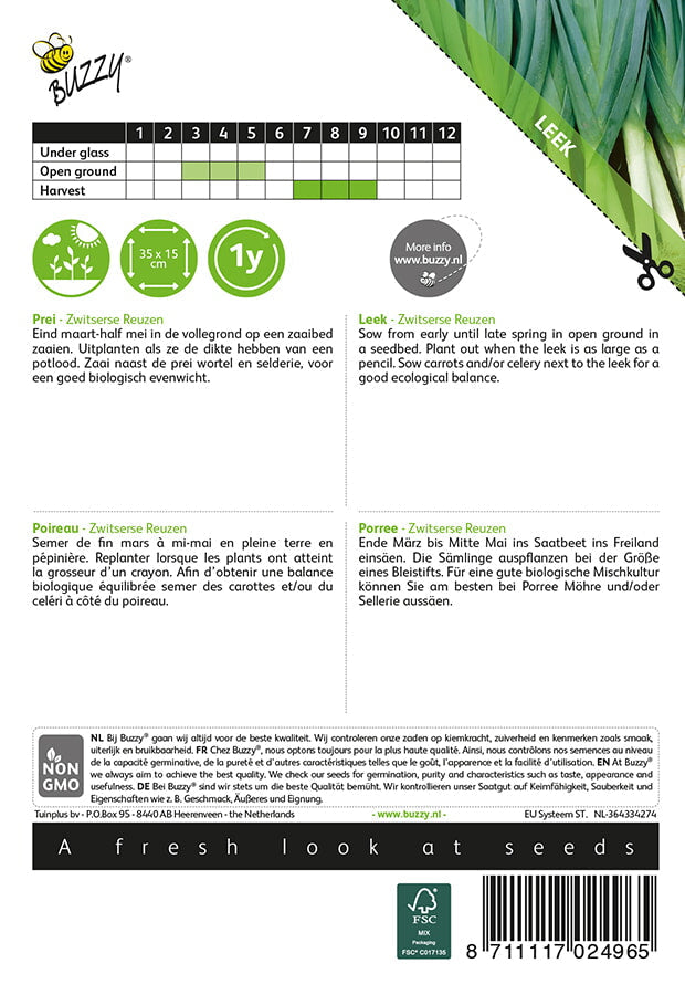 Póréhagyma – Swiss Giant - 2,5g