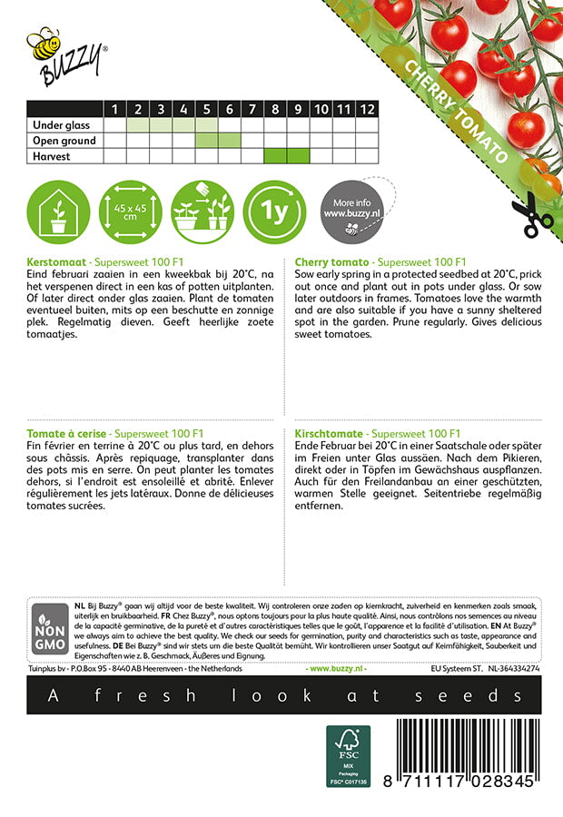 Cherry Tomato - Supersweet 100 F1 - 0,2g
