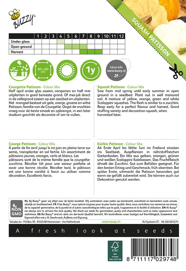 Patisszon - Színkeverék - 1,5g